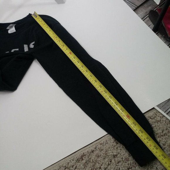 Game Face Long Sleeve Tee Medium Black & Silver - Picture 11 of 14